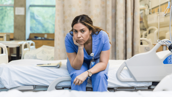 Nurse feeling burnout